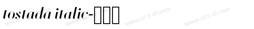 tostada italic字体转换